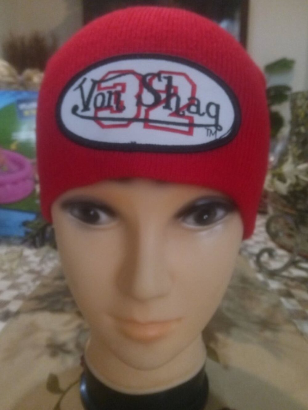 Von Dutch Hat Beanie 0range Von Shaq  NEW WITHOUT TAG